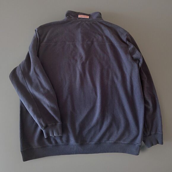 VINEYARD VINES 1/4 Zip Classic Shep Shirt Pullover Sweatshirt Blue Men’s 2XLB - Picture 2 of 8